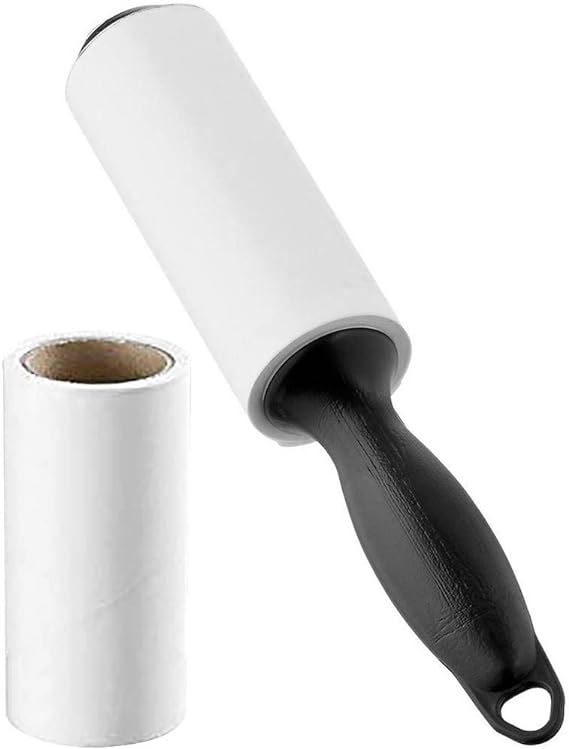 Royalford Rf9655 10 Cm 60 Sheet 2 Pieces Set Lint Roller, Black