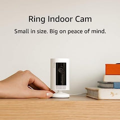 Ring Indoor Cam (1st Gen), Compact Plug-In HD security camera with two-way talk, Works with Alexa | 3-pack, White