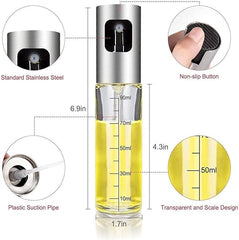 SKY-TOUCH Oil Spray Bottle Set, Olive Oil Sprayer Spray Bottle Oil Sprayer Oil Sprayer Dispenser Set For Bbq, Cooking, Salad 100ML