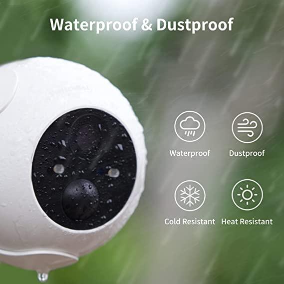 SwitchBot Outdoor Spotlight Cam 10000mAh - White - Buygeeni