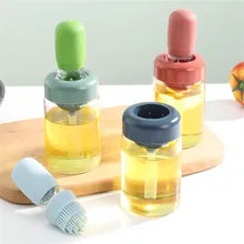 Kitchen Silicone Oil Bottle Oil Brush Baking Barbecue Grill Oil Brush Dispenser Pastry Steak Oil Brushes Kitchen Baking BBQ Tool