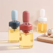 Kitchen Silicone Oil Bottle Oil Brush Baking Barbecue Grill Oil Brush Dispenser Pastry Steak Oil Brushes Kitchen Baking BBQ Tool