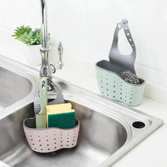 Kitchen Sink Holder Hanging Drain Basket Adjustable Soap Sponge Shelf Organizer Bathroom Faucet Holder Rack Kitchen Accessories