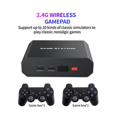 New M8 Plus Wireless Video Game Console 4K HD Display on TV Projector Monitor Classic Retro 10000 Games Double Controller Player