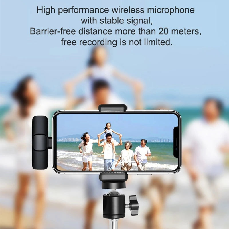 Wireless Lavalier Microphone Portable Audio Video Recording - Buygeeni