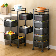 Rotating Storage Fruit And Vegetable Rack 5-Layer