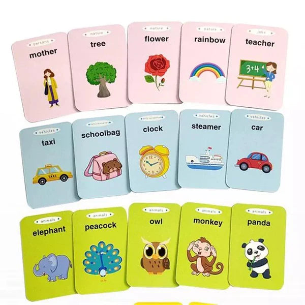 Talking cards game for children education - 112 cards - Buygeeni