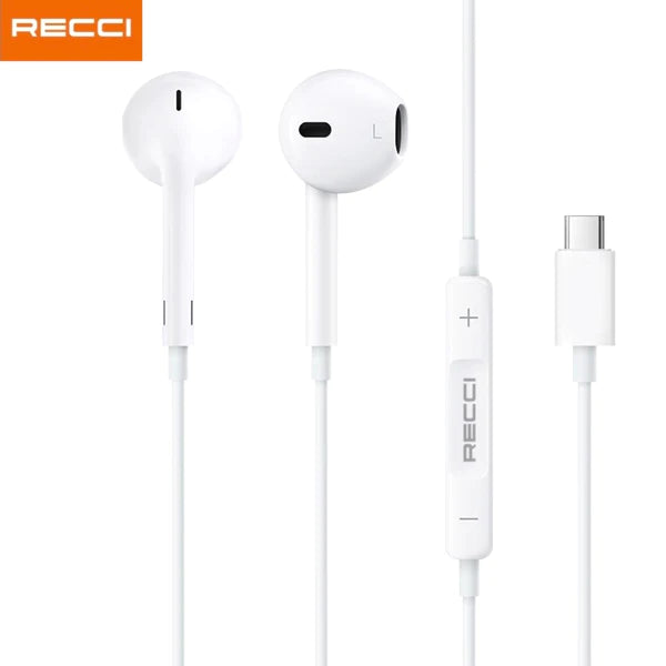 Recci Factory price 3.5MM Jack TPE in-ear handphone - Buygeeni