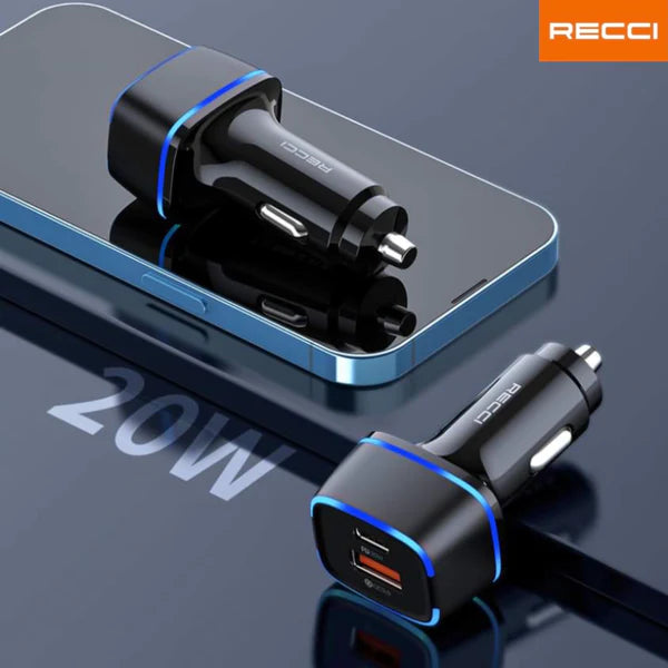 RECCI PD 20W Car Charger - Buygeeni