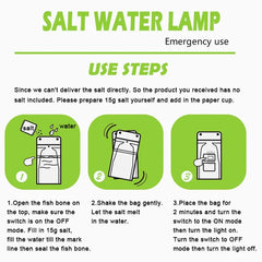 VKOSHA Salt Water Lamp Emergency Lighting - Buygeeni