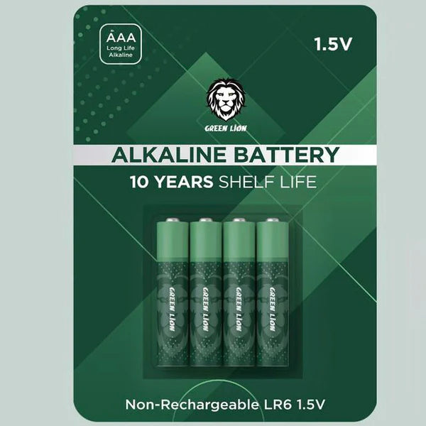 GREEN LION 1.5V AAA Alkaline Batteries - Buygeeni