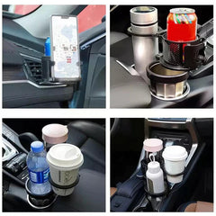 Multifunctional car phone and cup holder with adjustable base Multifunctional car phone and cup holder with adjustable base buygeeni 