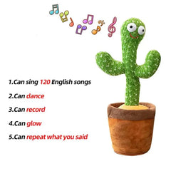 Talking and dancing cactus for kids