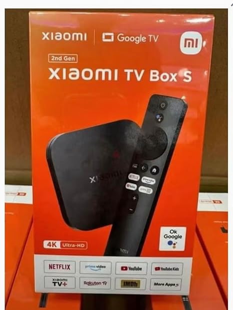 Xiaomi Mi Box S (2nd Gen) with 4K Ultra HD Streaming Media Player |Dual Band Connectivity |Google TV And Google Assistant & Remote Supported - Black Mi Box buygeeni 